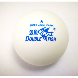 Double Fish Мячи целлулоидные * 40 мм 6 шт. белые