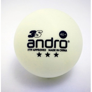 Andro Мячи пластиковые SPEEDBALL 3S *** 40+ 3 шт. белые