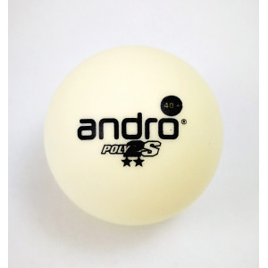 Andro Мячи пластиковые POLY-2S ** 40+  9 шт. в цилиндре белые