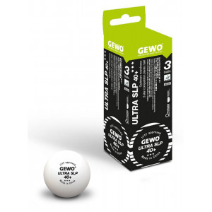 GEWO Мячи пластиковые ULTRA SLP *** 40+ 3 шт. белые