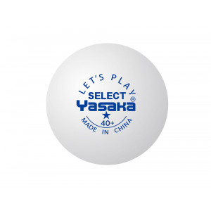 Yasaka Мячи пластиковые SELECT * 40+ 120 шт. белые
