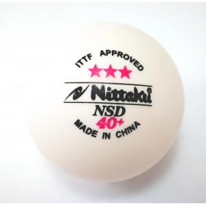 Nittaku Мячи пластиковые 3*** NSD 40+ 3 шт. белые