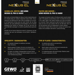 Накладка Gewo NEXXUS EL PRO 53 HARD