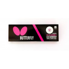 Butterfly Мячи пластиковые *** S40+ 12 шт. белые