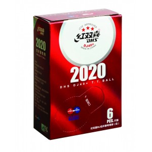 DHS Мячи пластиковые DJ40+ WTTC ITTF BUSAN 2020  ***  6 шт. белые