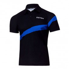 Футболка VICTAS V-SHIRT 215 черный голубой 2XS