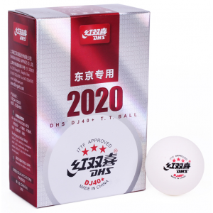 DHS Мячи пластиковые DJ40+ *** TOKYO 2020/DOHA 2021 ITTF 6 шт. белые