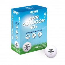 GEWO Мячи пластиковые AWR OUTDOOR 40+ 6 шт. белые