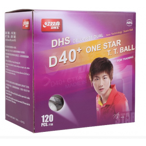 DHS Мячи пластиковые DUAL *  40+ 120 шт. белые