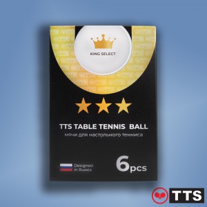 TTS Мячи пластиковые DJ40+ KING SELECT *** 6 шт. белые