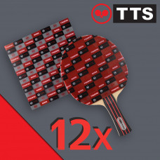 TTS Защитная пленка для накладок RED&BLACK (12 штук)