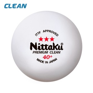 Nittaku Мячи пластиковые PREMIUM CLEAN *** 40+ 3 шт. белые