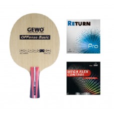 Ракетка GEWO (OFFense BASIC FL + RETURN PRO голубая + MEGA FLEX CONTROL)