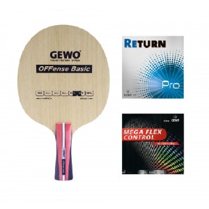 Ракетка GEWO (OFFense BASIC FL + RETURN PRO голубая + MEGA FLEX CONTROL)