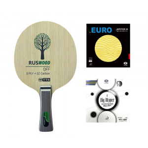 Ракетка TTS (RUSWOOD Z-CARBON OFF FL +YINHE JUPITER III EURO+YINHE BIG DIPPER)