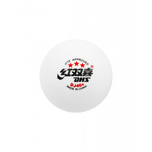 DHS Мячи пластиковые  DJ40+ *** WTT (2021-2028) ITTF 6 шт. белые