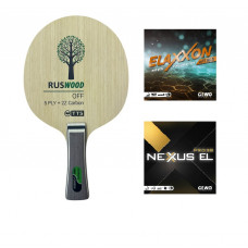 Ракетка TTS (RUSWOOD Z-CARBON OFF FL + Gewo ELAXXON EFT 50,0 + Gewo NEXXUS EL PRO 38)