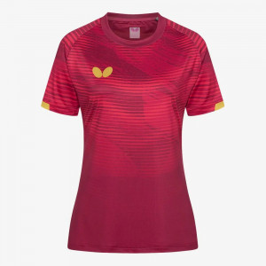 Футболка Butterfly PURO женская красный золотой