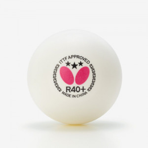 Butterfly Мячи пластиковые *** R40+ WTTTC London 2026 3 шт. белые