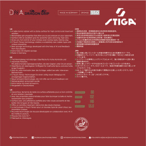 Накладка Stiga DNA DRAGON GRIP 55
